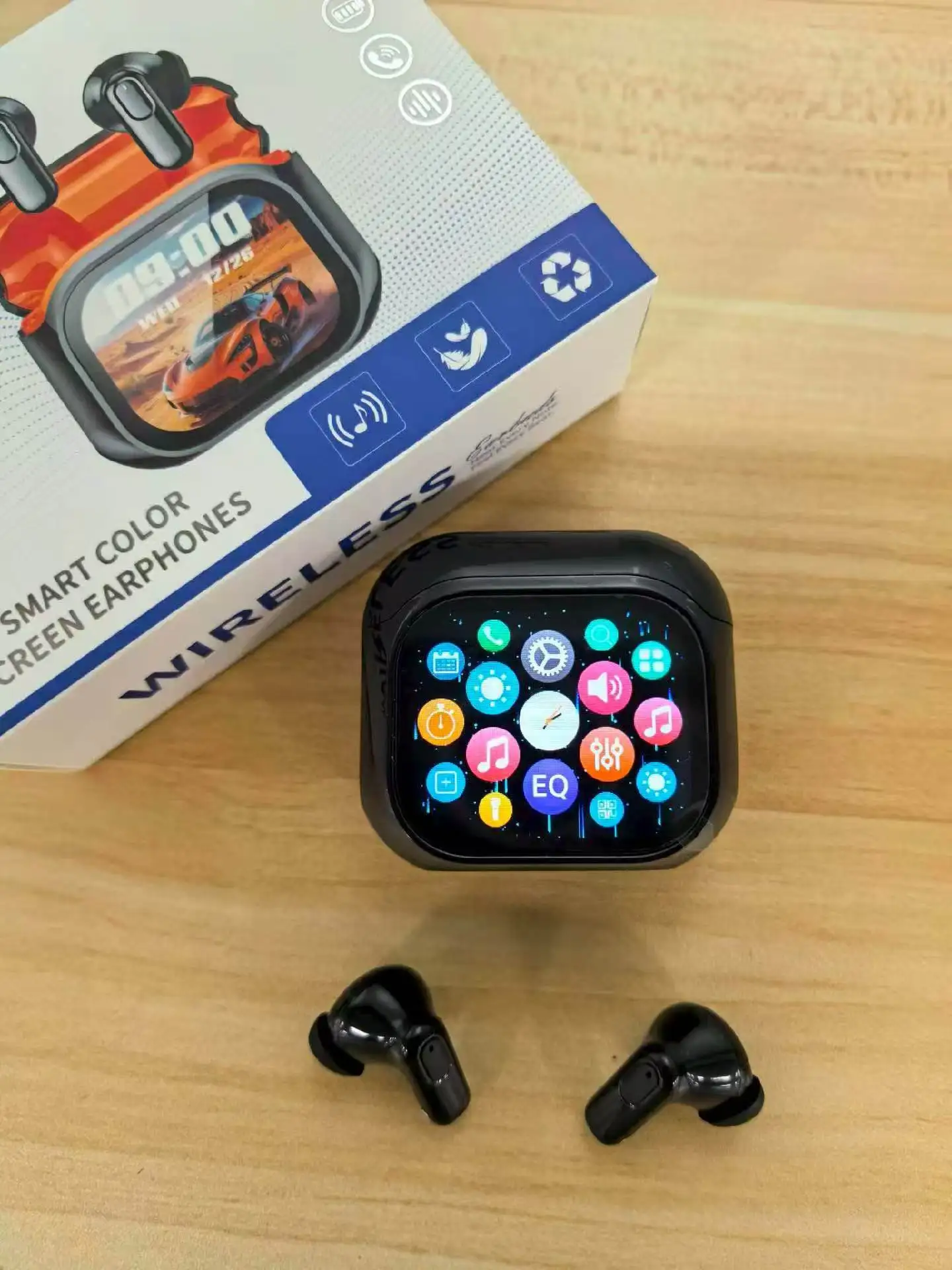 Customized LOGO XG63 New TWS 13mm Speaker Wireless Earbuds, In-Ear HD Color Screen Touchscreen Smart Earbuds with Heavy Bass - Image 2